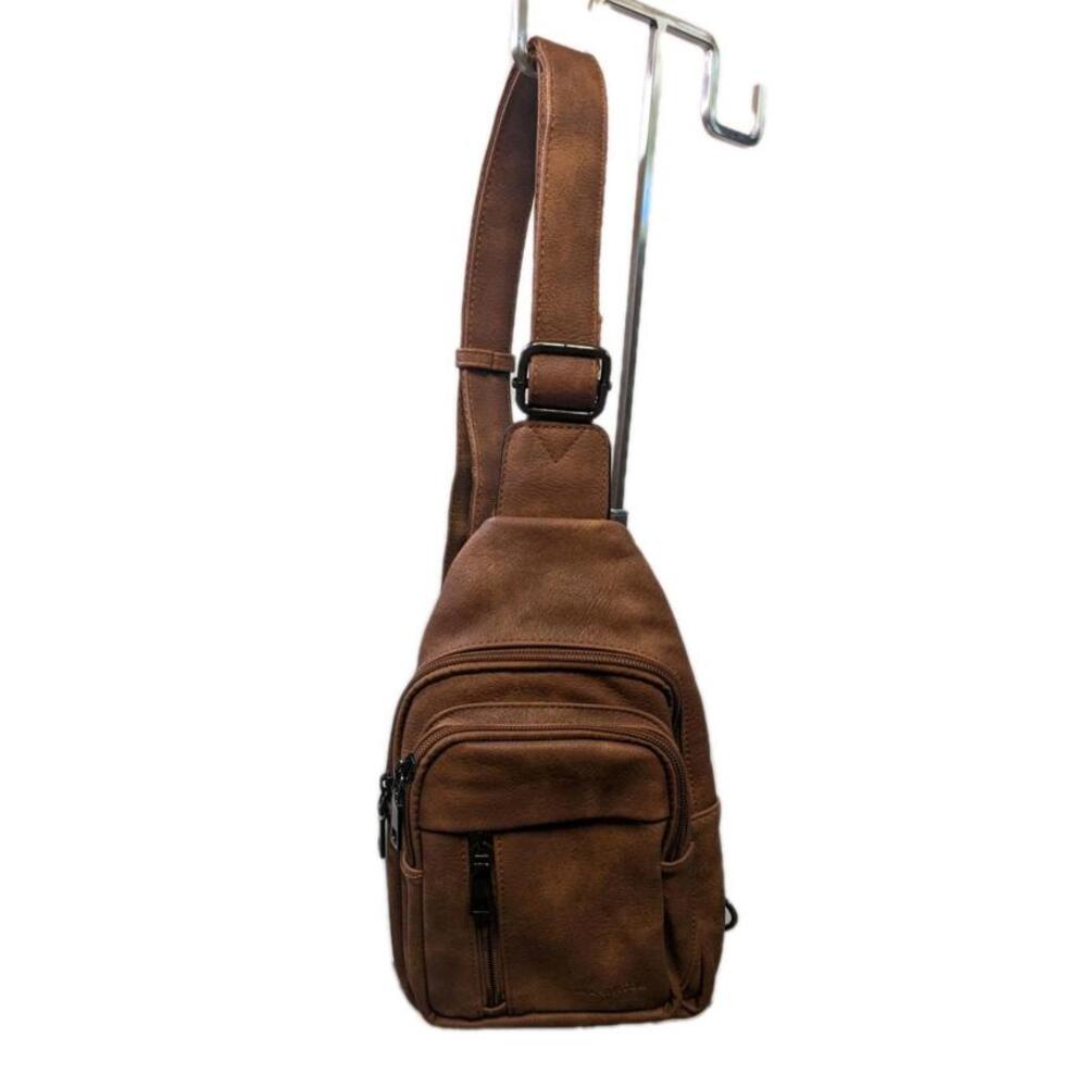 Masintor Brown Crossbody Bag - Picture 2 of 7